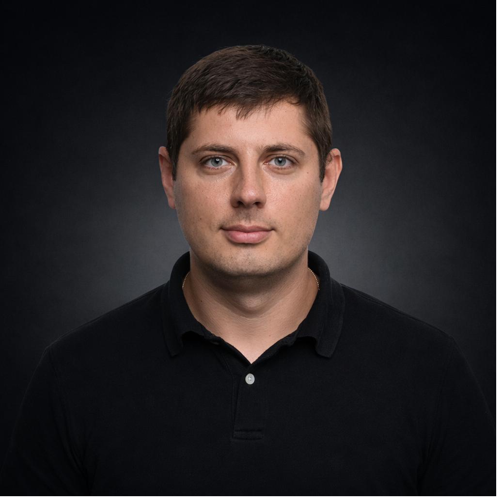 Oleksii Tsesliuk, UI/UX Director and PhD researcher